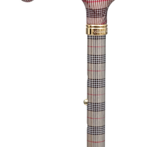 LFWS-Tan,Black,white and Red Plaid-Handle
